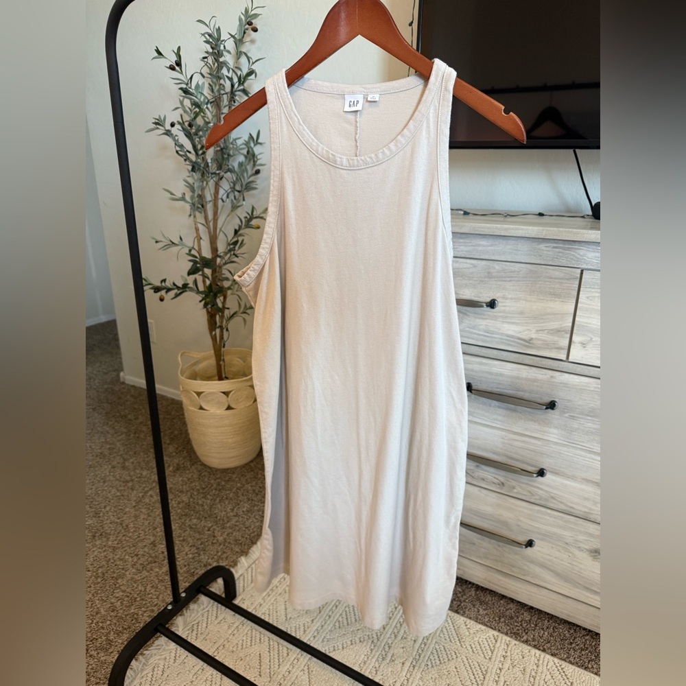 Gap Light Tan Tank Dress Size M